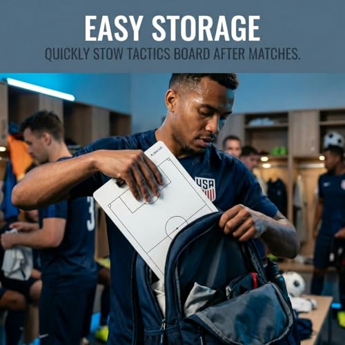 Soccer Clipboard for Coaches - Double-Sided Dry Erase Board