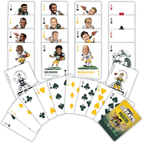 Green Bay Packers All-Time Greats Playing Cards Deck - Premium Collectible