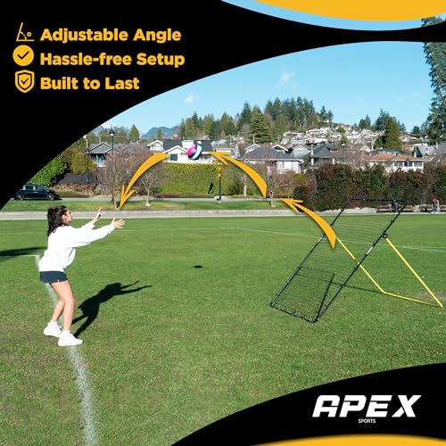 Volleyball Rebounder Net - Adjustable 7x4 ft Training Equipment