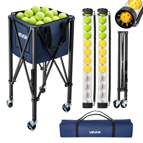 3-in-1 Tennis & Pickleball Ball Hopper - Holds 150 Balls