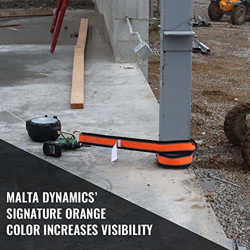 Malta Dynamics 4' Cross Arm Fall Protection Safety Strap, OSHA/ANSI Compliant - D-Ring, Beamer, I-Beam & H-Beam Anchor