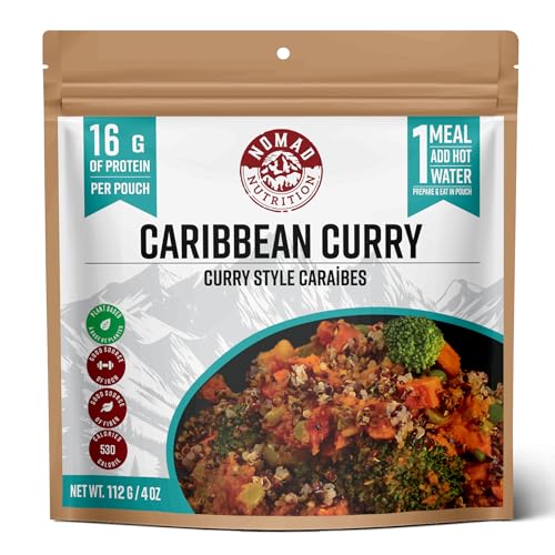 Nomad Nutrition Caribbean Curry 112g - Vegan, Gluten-Free Backpacking Meal