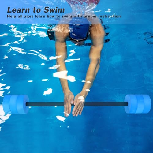 Water Dumbbells for Aquatic Fitness - Blue - Pool Resistance Barbells