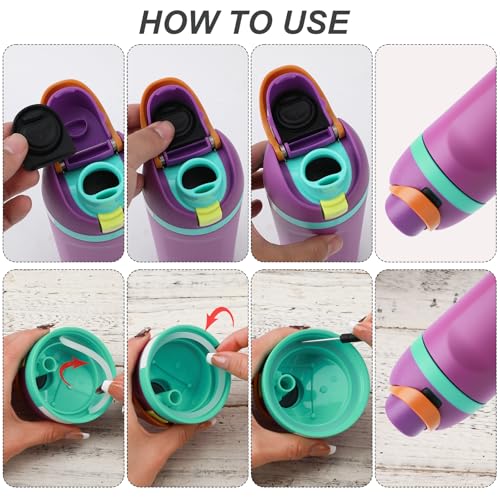 Replacement Water Bottle Stoppers & Silicone Seal Rings Set
