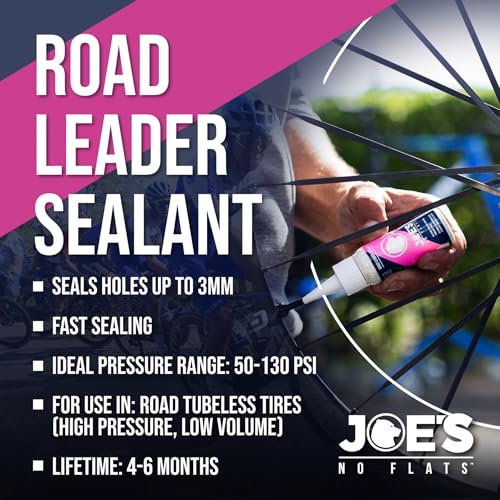 Road Bike Tubeless Tire Sealant - High Pressure Performance - 2oz