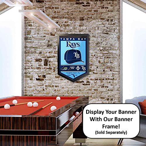 WinCraft Tampa Bay Rays Felt Banner - Officially Licensed Sports Wall Decor