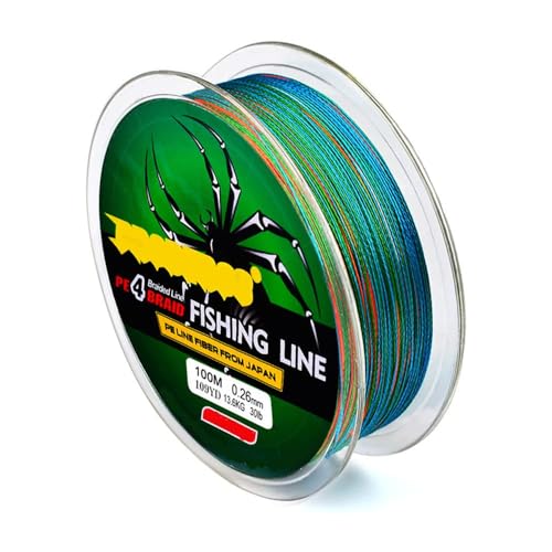 10LB Braided Fishing Line - 109 Yards Multicolored PE Wire