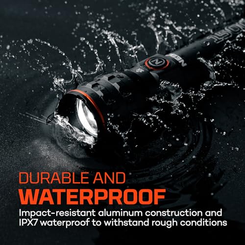 NEBO 1500 Lumen Rechargeable LED Flashlights 2-Pack, Compact & Waterproof