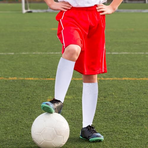 Dxhycc 3 Pairs Kid Soccer Socks Leg Sleeves for Youth Boys Girls