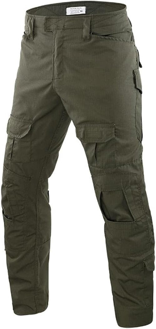 HARGLESMAN Men's Tactical Military Suit - Long Sleeve Combat Shirt & Pants with Knee Pads | Fitting Army Uniform