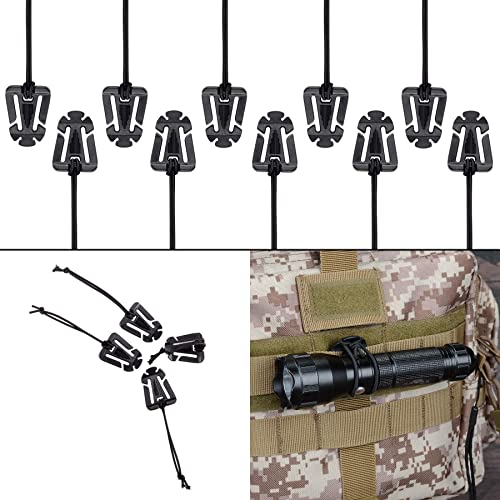 Pack of 30 BOOSTEADY Tactical MOLLE Gear Attachments for Backpack, Belt & Vest