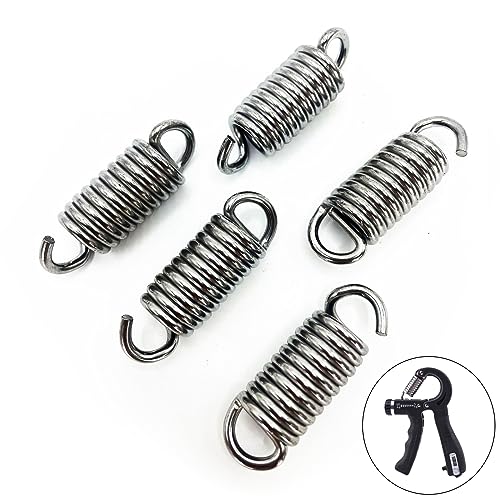 5 Pack Hand Grip Strengthener Replacement Springs - Durable Steel