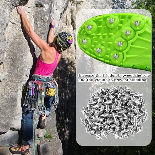 95Pcs Stainless Steel Track Spikes with Wrench - Silver