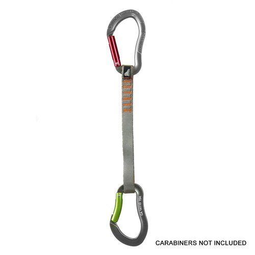 Fusion Climb ProGlide Quickdraw Runner - 5000 lbs Rated Stitched Loop Nylon Webbing 20cm x 1.7cm - Tan/Orange, 20cm