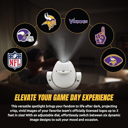 Minnesota Vikings LED Mini Spotlight Projector - Battery Operated