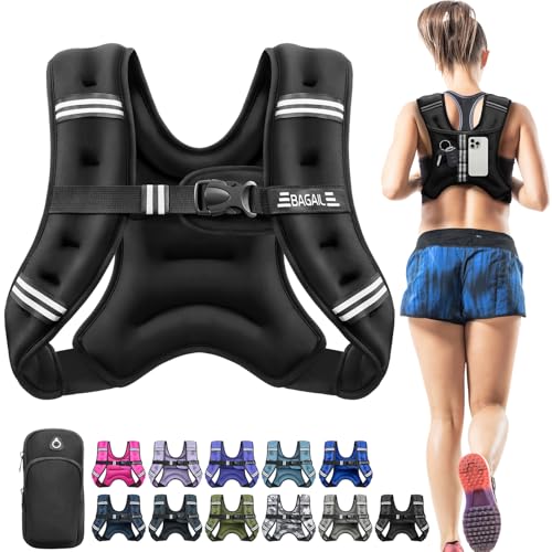 Weighted Vest for Women - Comfort Fit, 10 Lbs, Reflective Stripes
