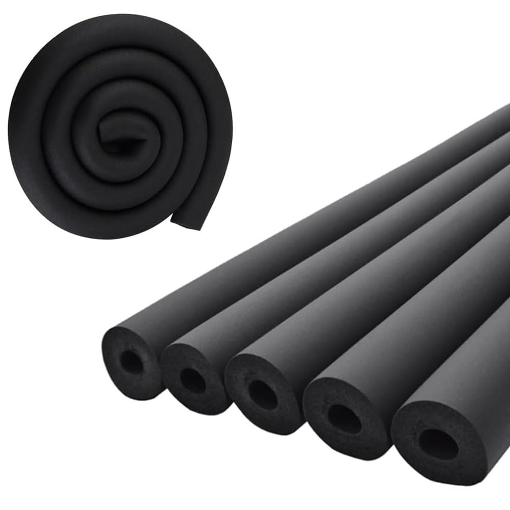Pipe Insulation Tubing (1" x 3/8" x 6FT), 1" ID Pipe Insulation Foam Tubing, Guitar Stand Foam Tubing, Hollow Tube Covers, Gym Handle Protectors and Roof Racks, Etc. (1" x 3/8")