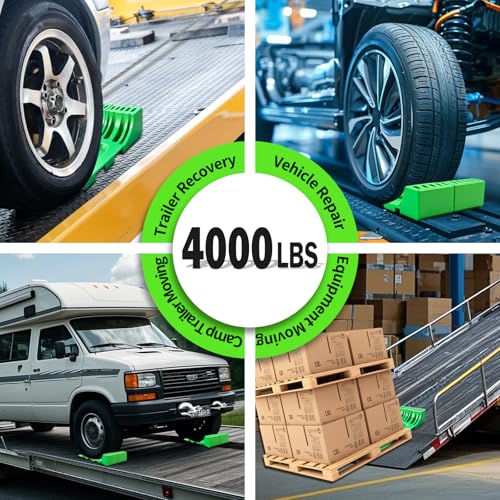 Expandable Tire Skates - 4 Pack Interlocking Design for Tow Trucks