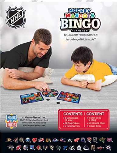 MasterPieces NHL Mascots Bingo Game - League Edition for Kids 3+
