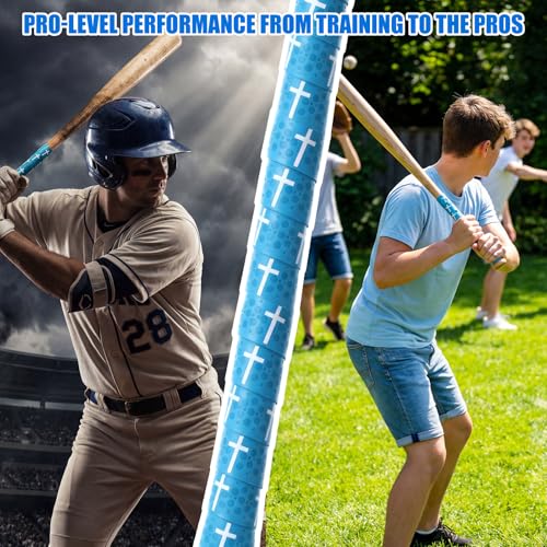 Cross Baseball Bat Grip Tape - Blue 1.75mm Precut Full Adhesive