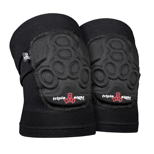 Triple Eight Covert Knee Pads ? Ideal for Roller Skating, Biking, BMX, and Skateboarding