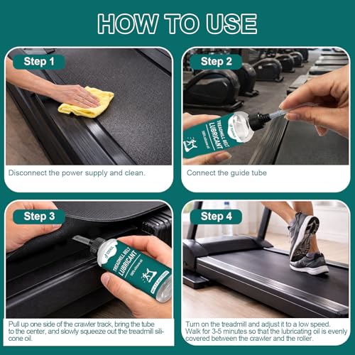 Treadmill Lubricant Oil - 250ml Silicone for Reduced Friction & Noise