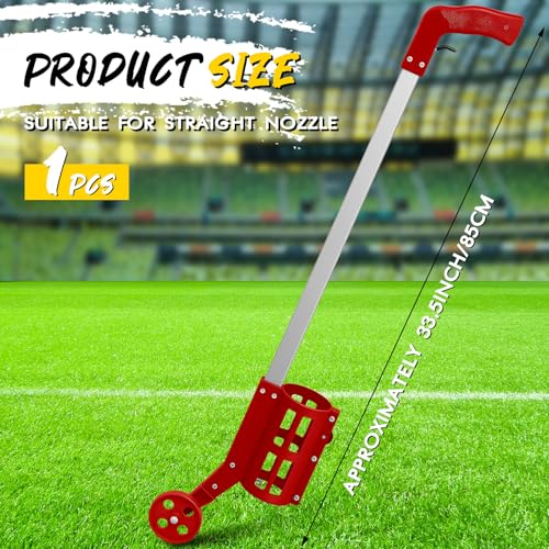 Wheeled Marking Wand for Line Paint - Red, 1 Count