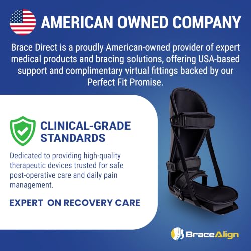 Brace Align S Night Splint Sleeping Boot for Plantar Fasciitis Heel Pain Relief