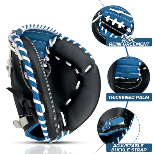 33 Inch Cobalt Force Catcher’s Mitt for Kid Youth Adult - Right Hand Throw