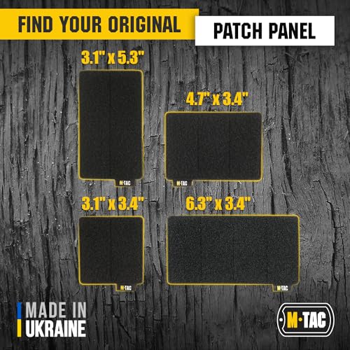 MOLLE Patch Panel - Tactical Morale Patches Board 6.3" x 3.4" - Black