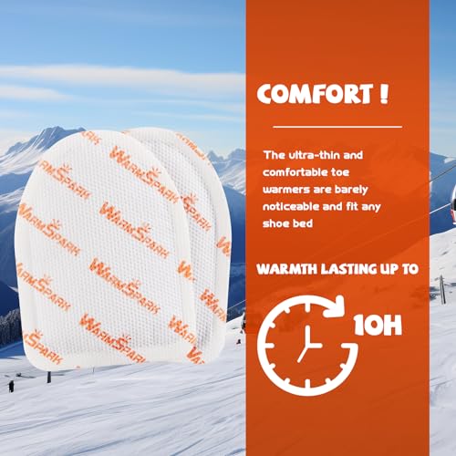 Toes Warmer - 80 Count, 10 Pairs of Disposable Foot Warmers