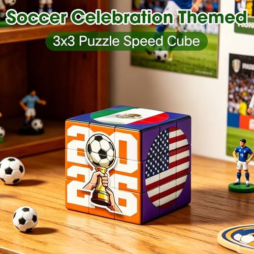 2026 Soccer Speed Cube - Commemorative Puzzle for Fans