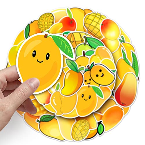 50-Piece Mango Sticker Pack - Waterproof Vinyl Decals for Laptop and DIY