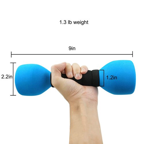 Aoneky 2LB Kids Dumbbell Toy, Foam Covered Safe Exercise Weights for Toddlers Children, Soft Grip Fitness Toy for Boys Girls Age 3 4 5 6 Years Old