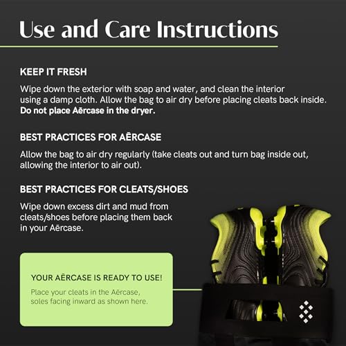 Smell-Proof Athletic Shoe Bag - Durable Cleat & Gym Shoe Carrier