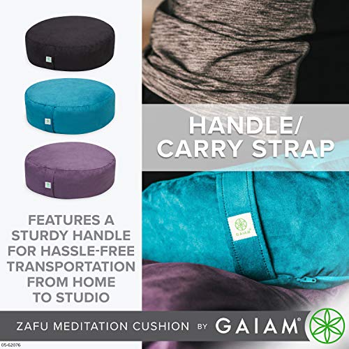 Ergonomic Buckwheat Zafu Meditation Cushion - Purple