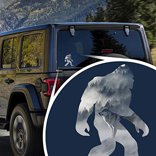 Bigfoot Sasquatch Vinyl Decal Sticker - 5.5x4 Inch - PD3217