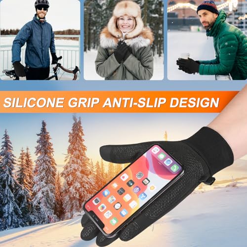 Windproof Water-Resistant Thermal Cycling Gloves - Medium