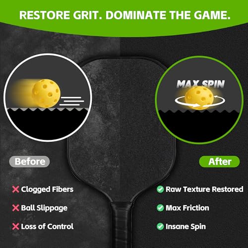 2-Pack Carbon Fiber Pickleball Paddle Cleaning Kit