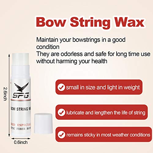 Bowstring Wax - 6 Pack Non-Toxic Archery Wax Stick