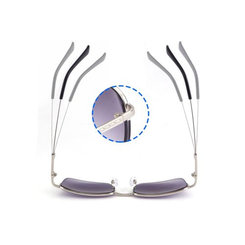 jingyuton Myopia Distance Sunglasses Tinted Gray Men Women Lightweight Classic Half-frame UV Protection Nearsighted Glasses (Black, 4, Diopters)