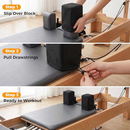 Pilates Reformer Shoulder Block Covers - Adjustable & Durable