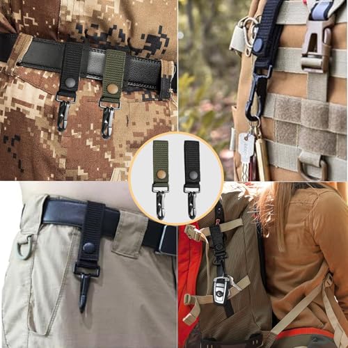 Heavy Duty Metal Belt Keeper Clip - T-Black 1pc for Duty Belts
