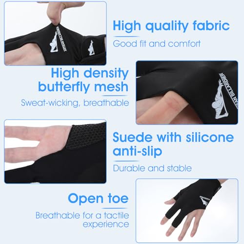 Left Hand Billiard Gloves - Breathable Snooker Cue Sport Glove
