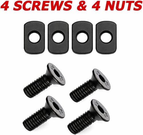 Gotical Multi Slots Mlok to Picatinny Rail Adapter 3 Slot Picatinny Rail Section Three Slots for MLok Handguard 2 Pieces (Pack of 2)