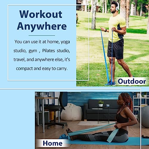 Resistance Bands Set for Physical Therapy and Yoga - 5 Levels