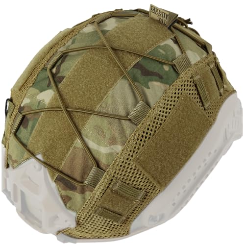 Tactical Helmet Cover - Lightweight Cloth for Fast & Bump Helmets - Large ComoColor