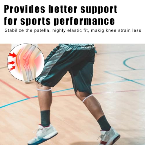 Patellar Tendon Support Strap Knee Band - Fluorescent White, 2pcs