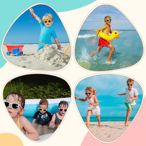 Kids Polarized Sunglasses with UV Protection - 2pcs Black