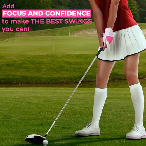 Womens Golf Gloves - Breathable Yoga Mesh Back - Full Pink - Small
